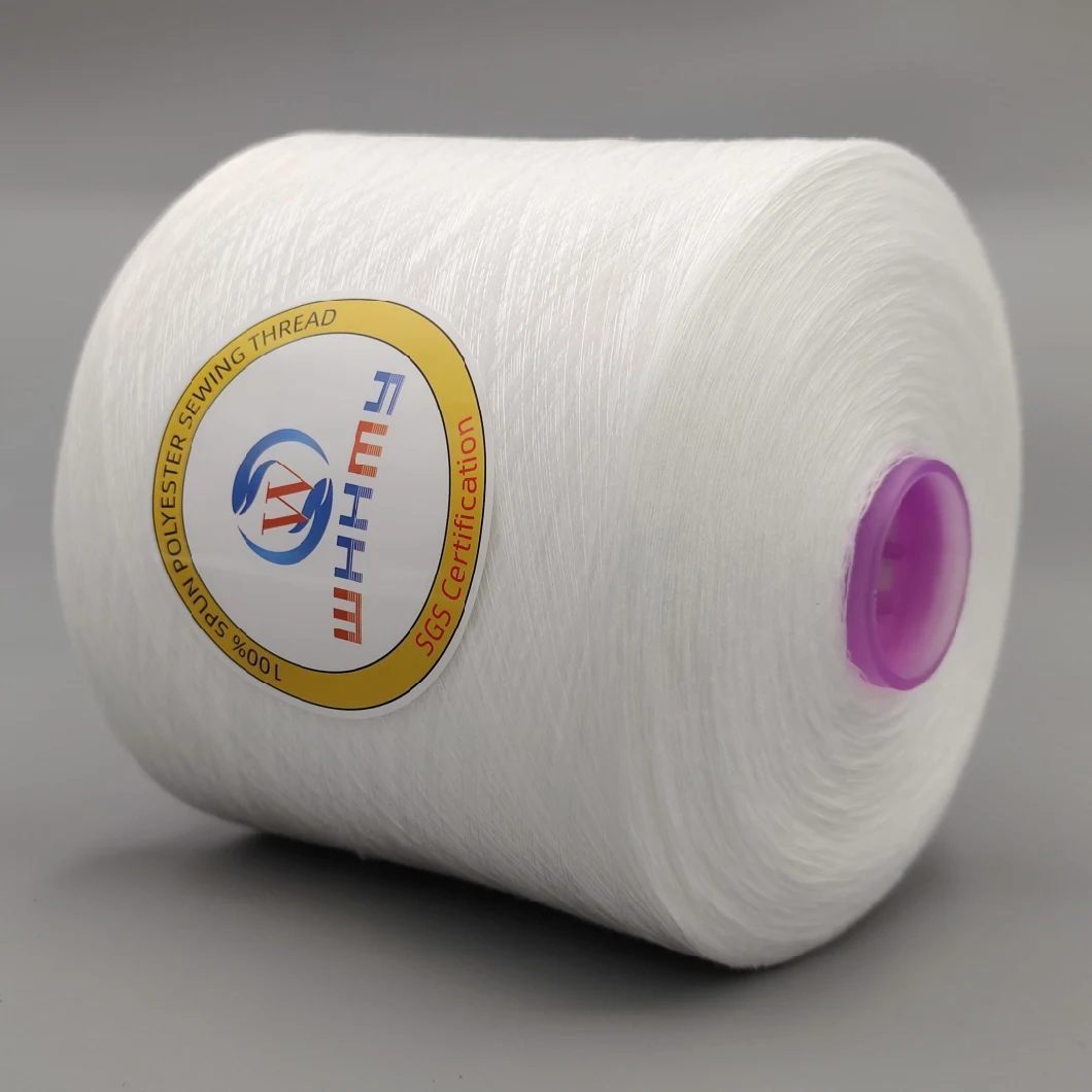 High Tenacity Eco-Friendly China Custom Color 100% Spun Polyester Dyed Yarn 40/2 for Sewing Thread