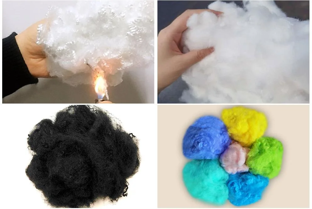 Hot Sale 5D*51mm Recycled Pet PSF Solid Polyester Staple Fiber for Heat Insulator